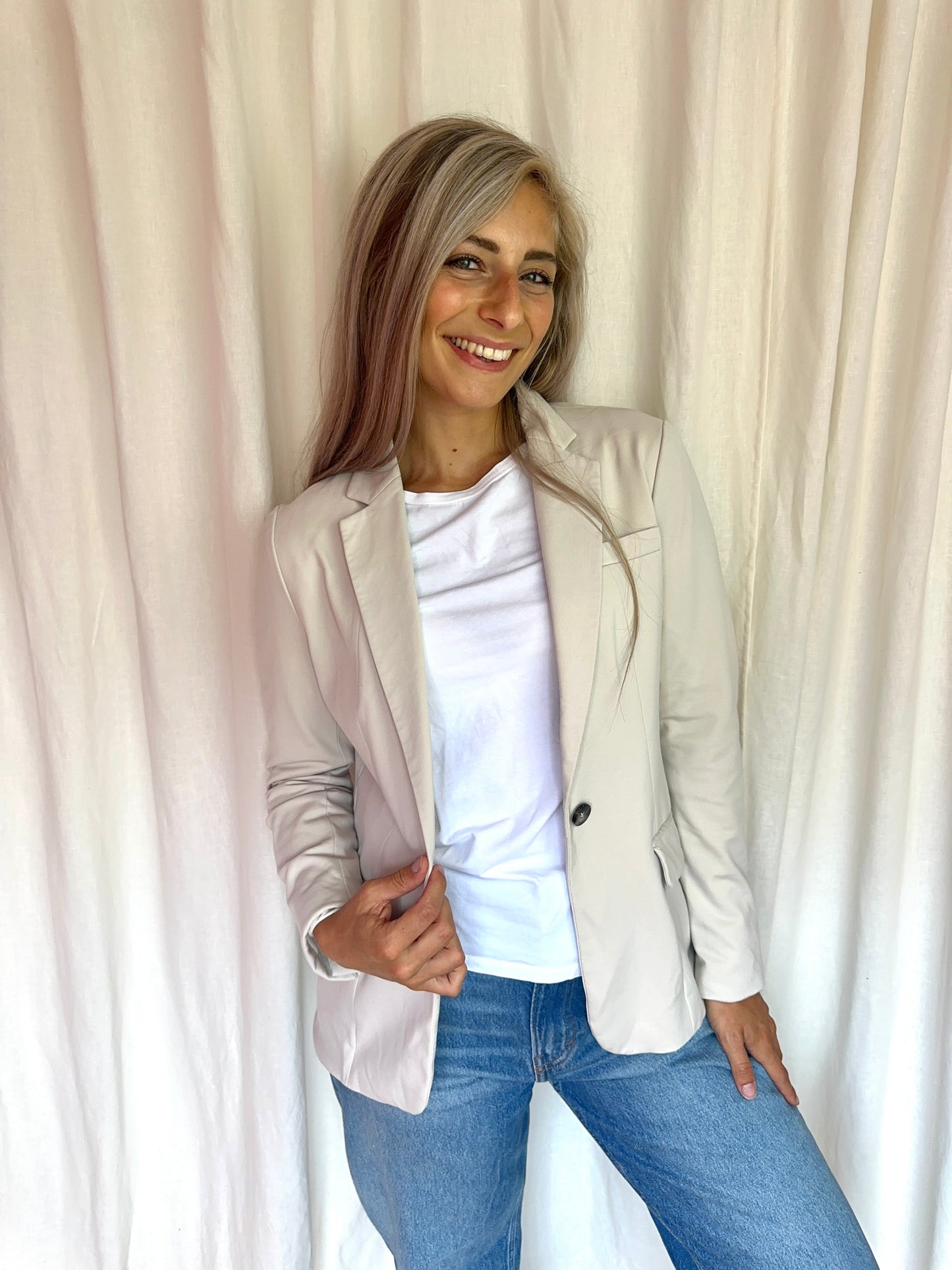Blazer Yaya Women beige maat 38