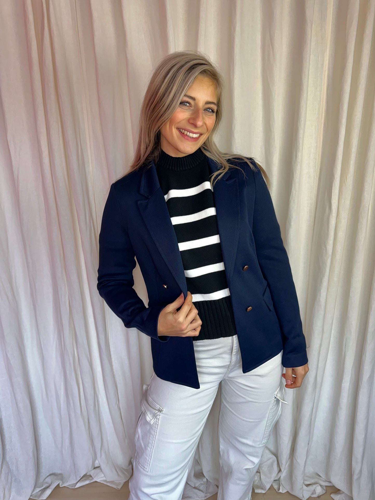 Blazer Yessica donkerblauw maat 34