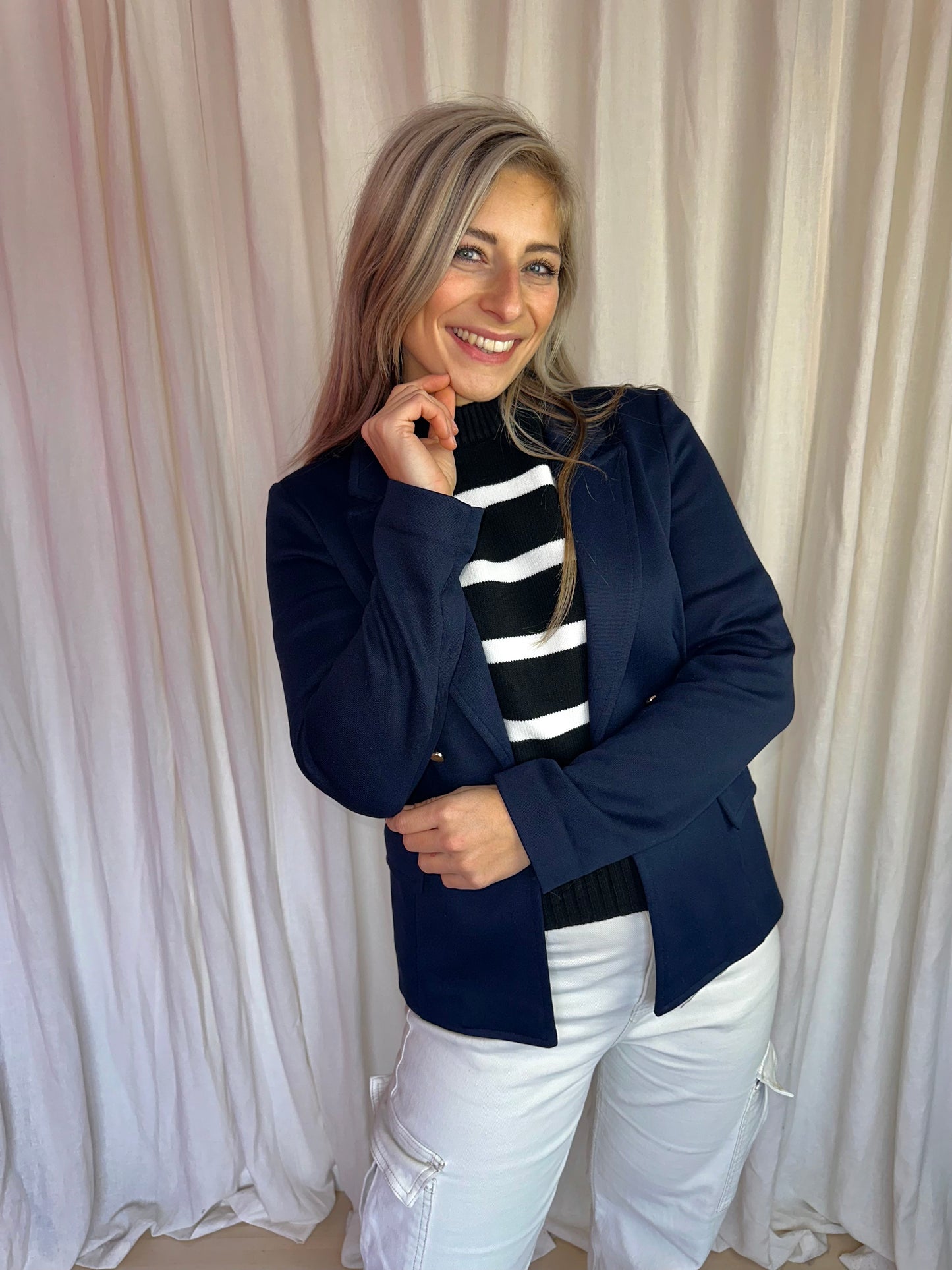 Blazer Yessica donkerblauw maat 34