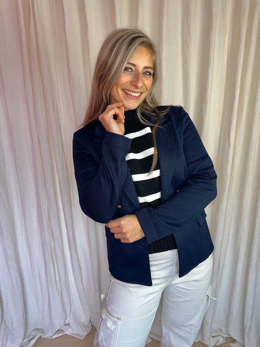 Blazer Yessica donkerblauw maat 34