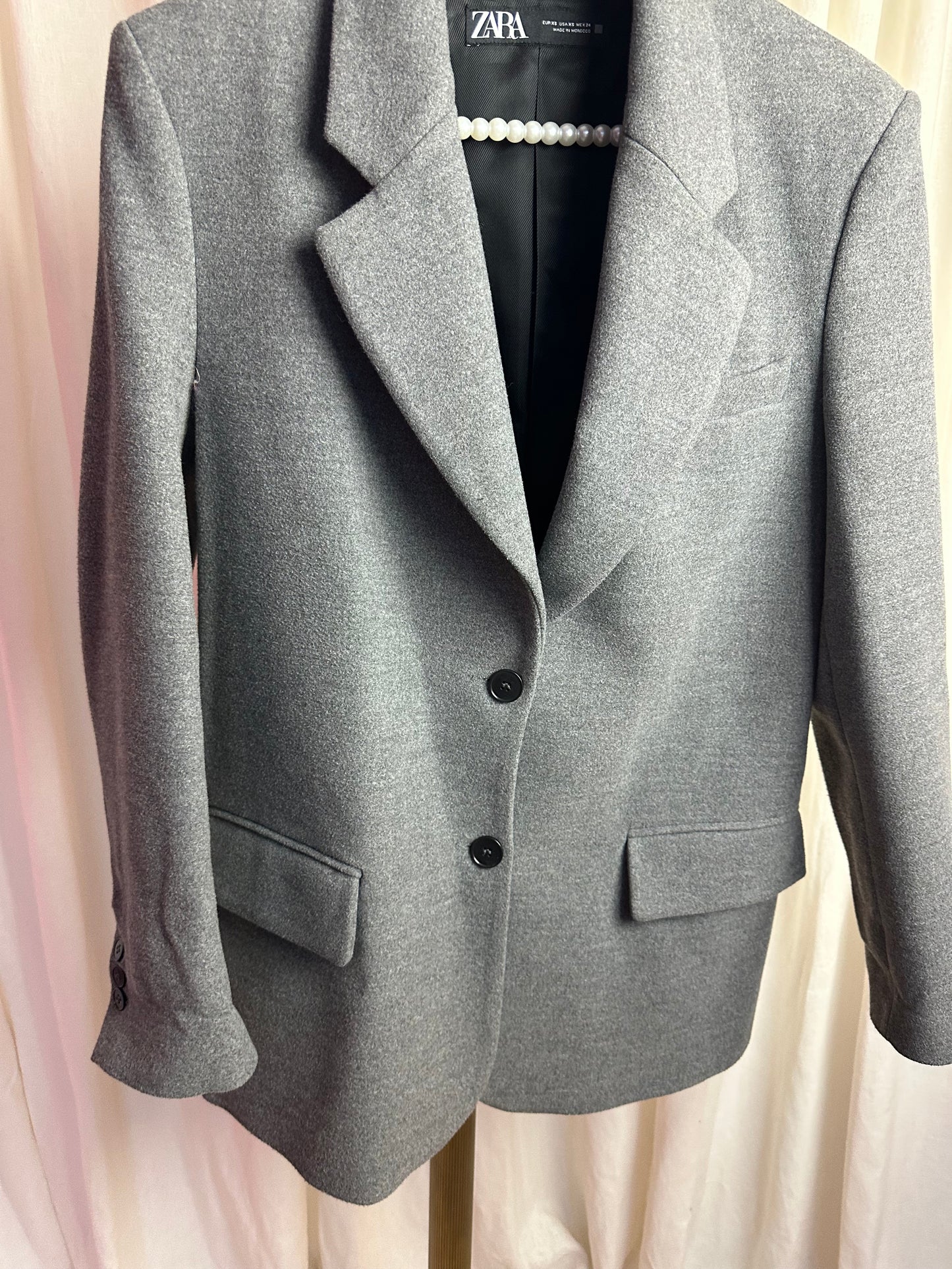 Blazer Zara jas grijs maat XS