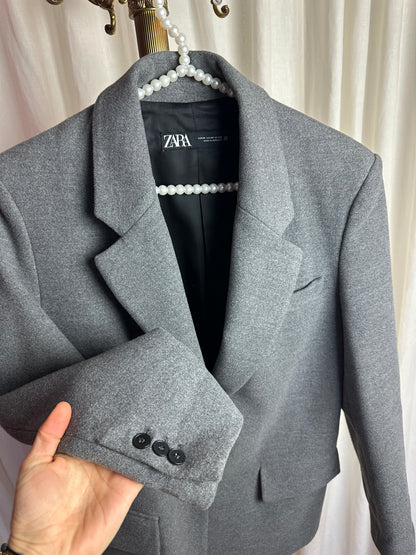 Blazer Zara jas grijs maat XS