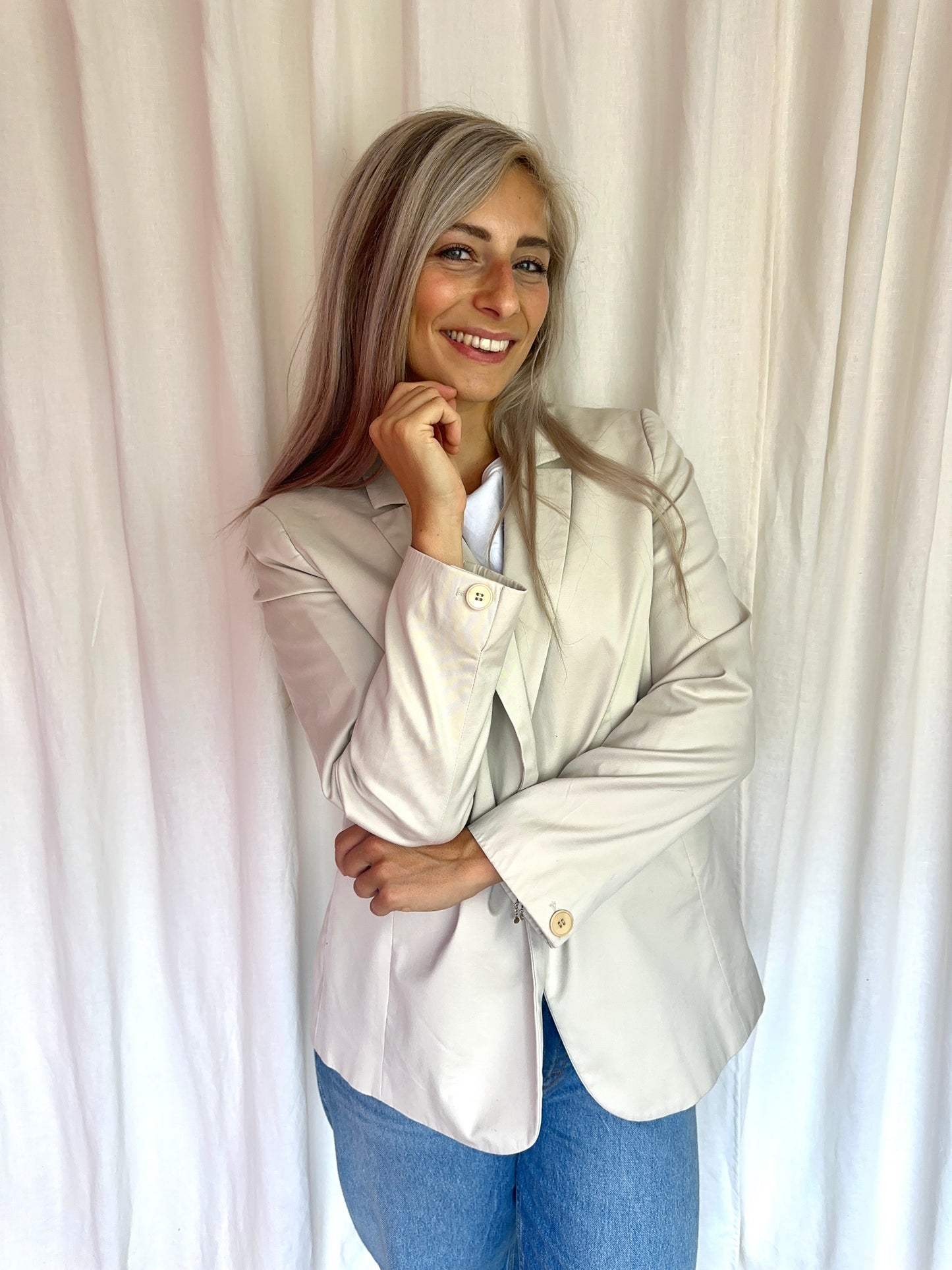 Blazer beige maat 42