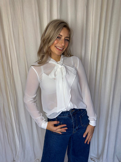 Blouse Almagores wit - Maat 36