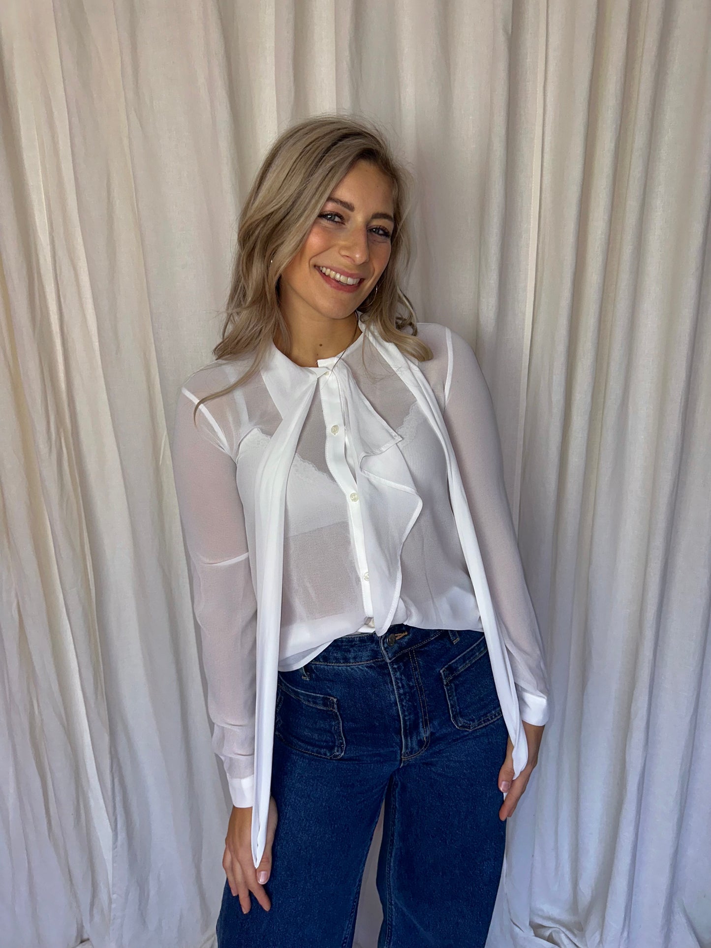 Blouse Almagores wit - Maat 36