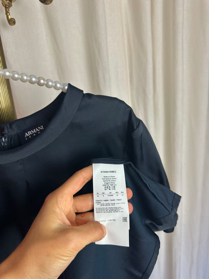 Blouse Armani donkerblauw - Maat 38