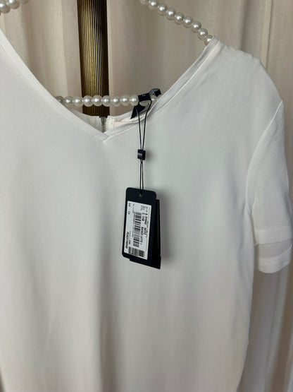Blouse Armani wit rits zilver - Maat 38 (M)