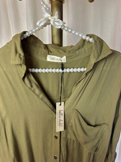 Blouse Bella Dahl rayon groen maat S