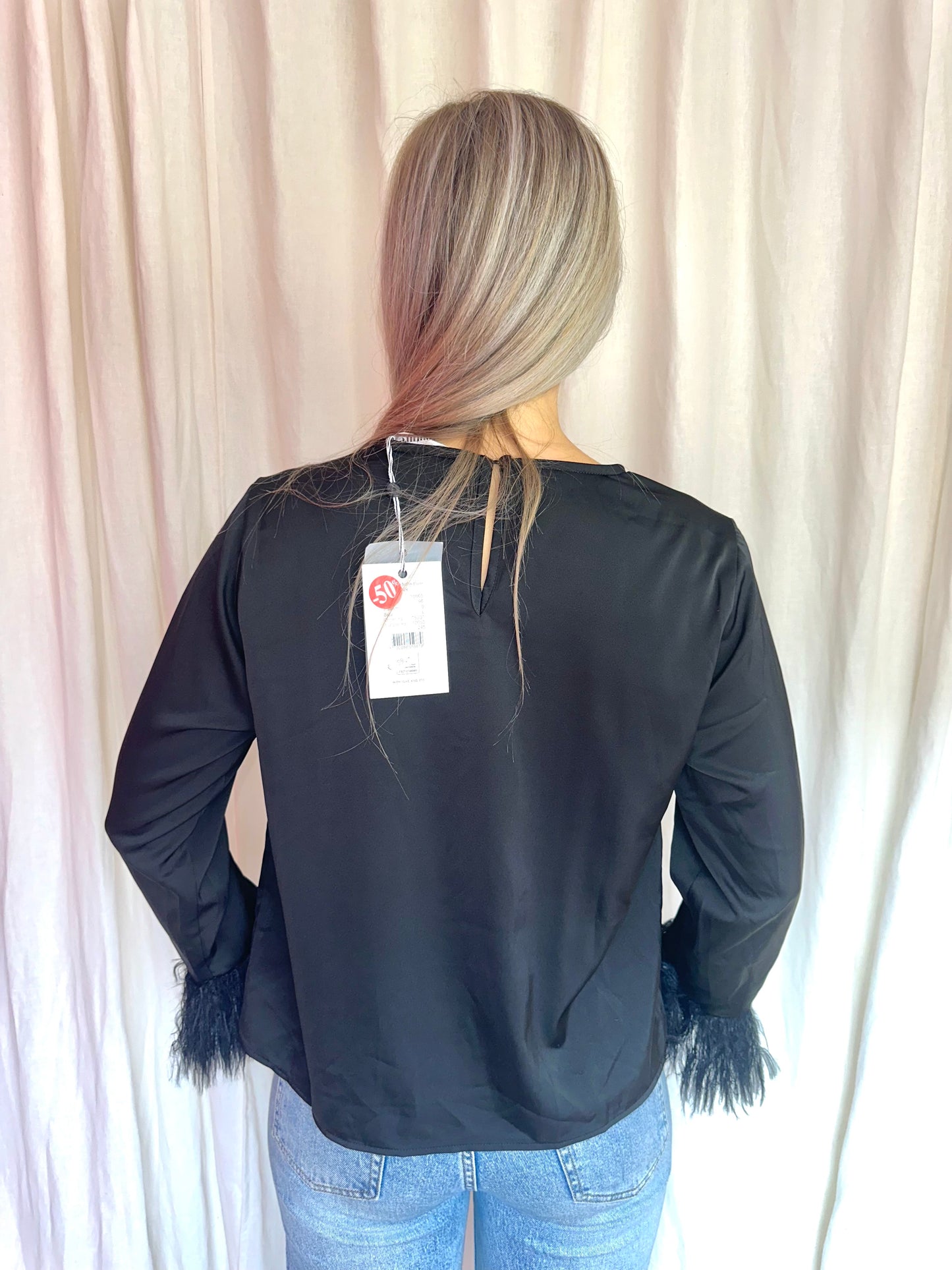 Blouse Co'Couture veren zwart - Maat L