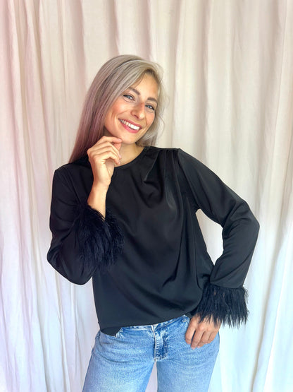 Blouse Co'Couture veren zwart - Maat L