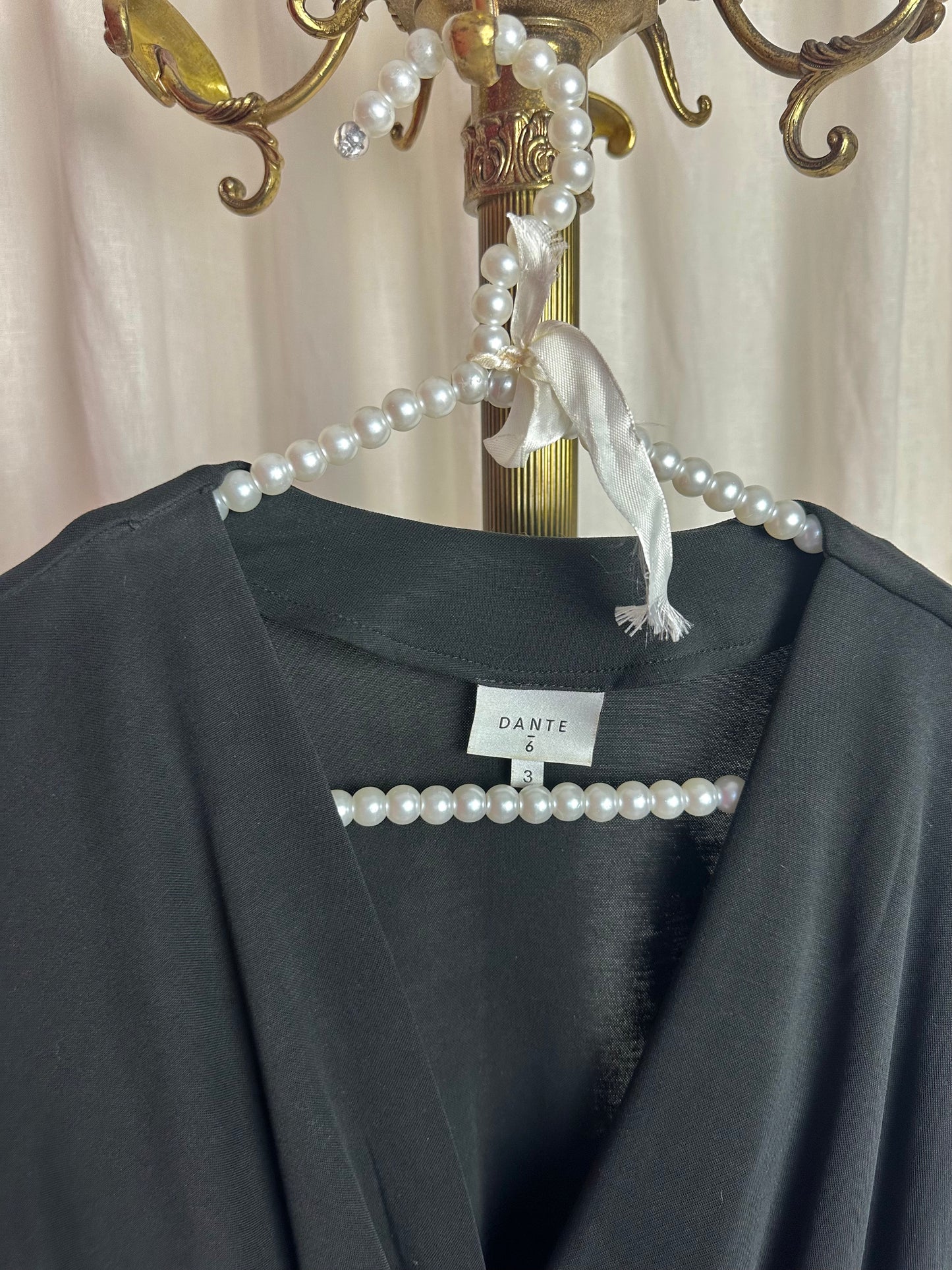 Blouse Dante6 overslag modal donkergrijs maat 3