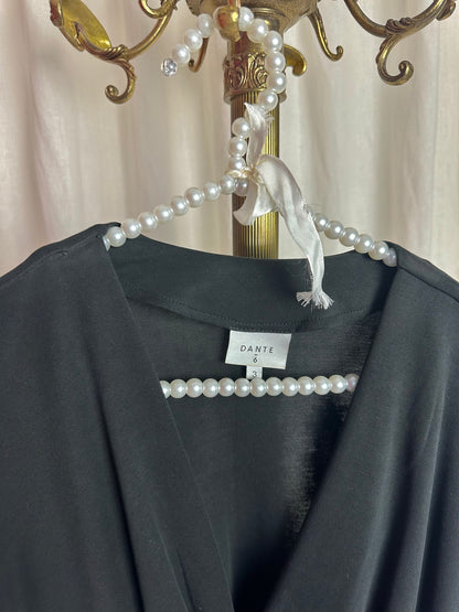 Blouse Dante6 overslag modal donkergrijs maat 3