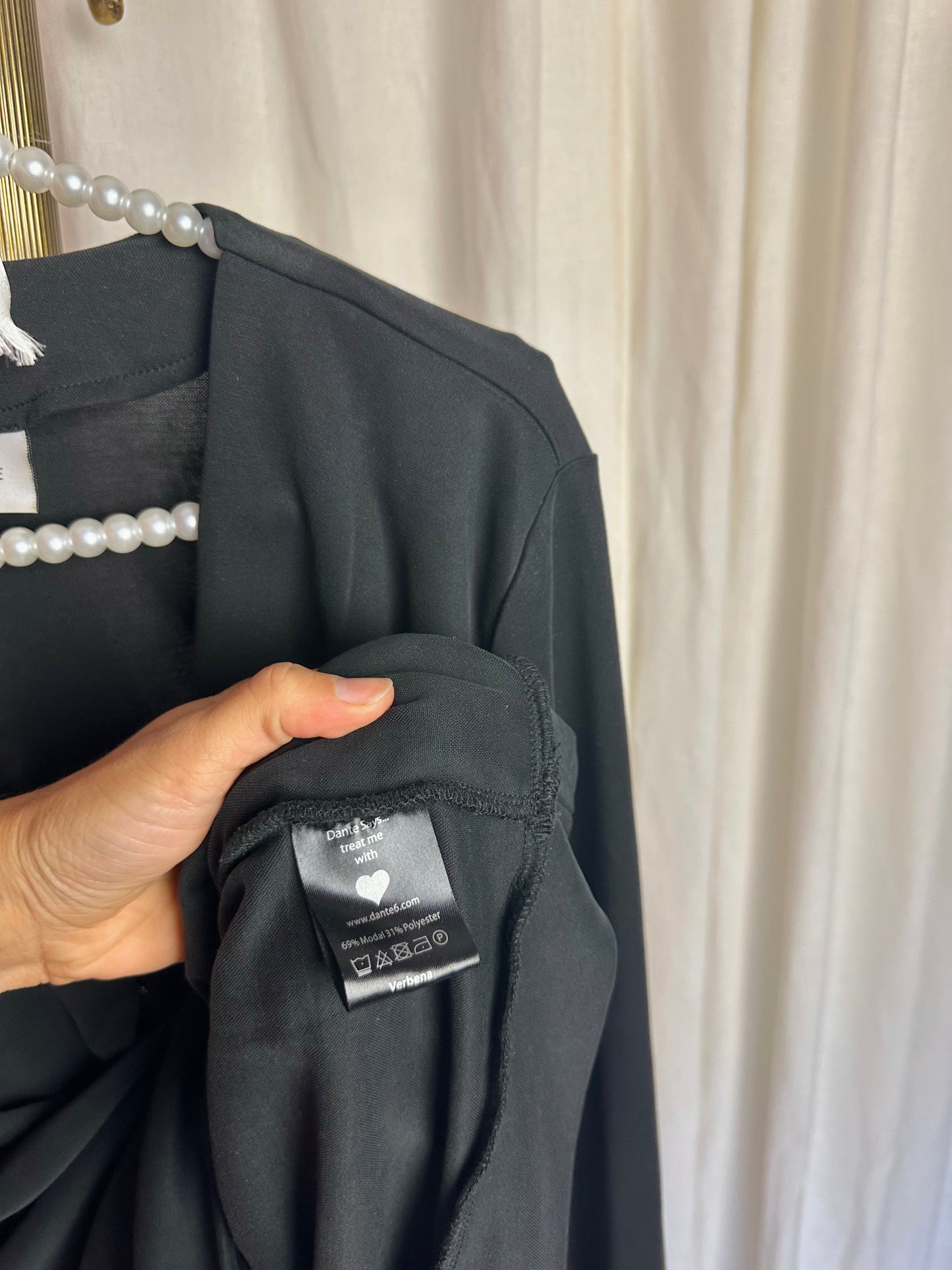 Blouse Dante6 overslag modal donkergrijs maat 3
