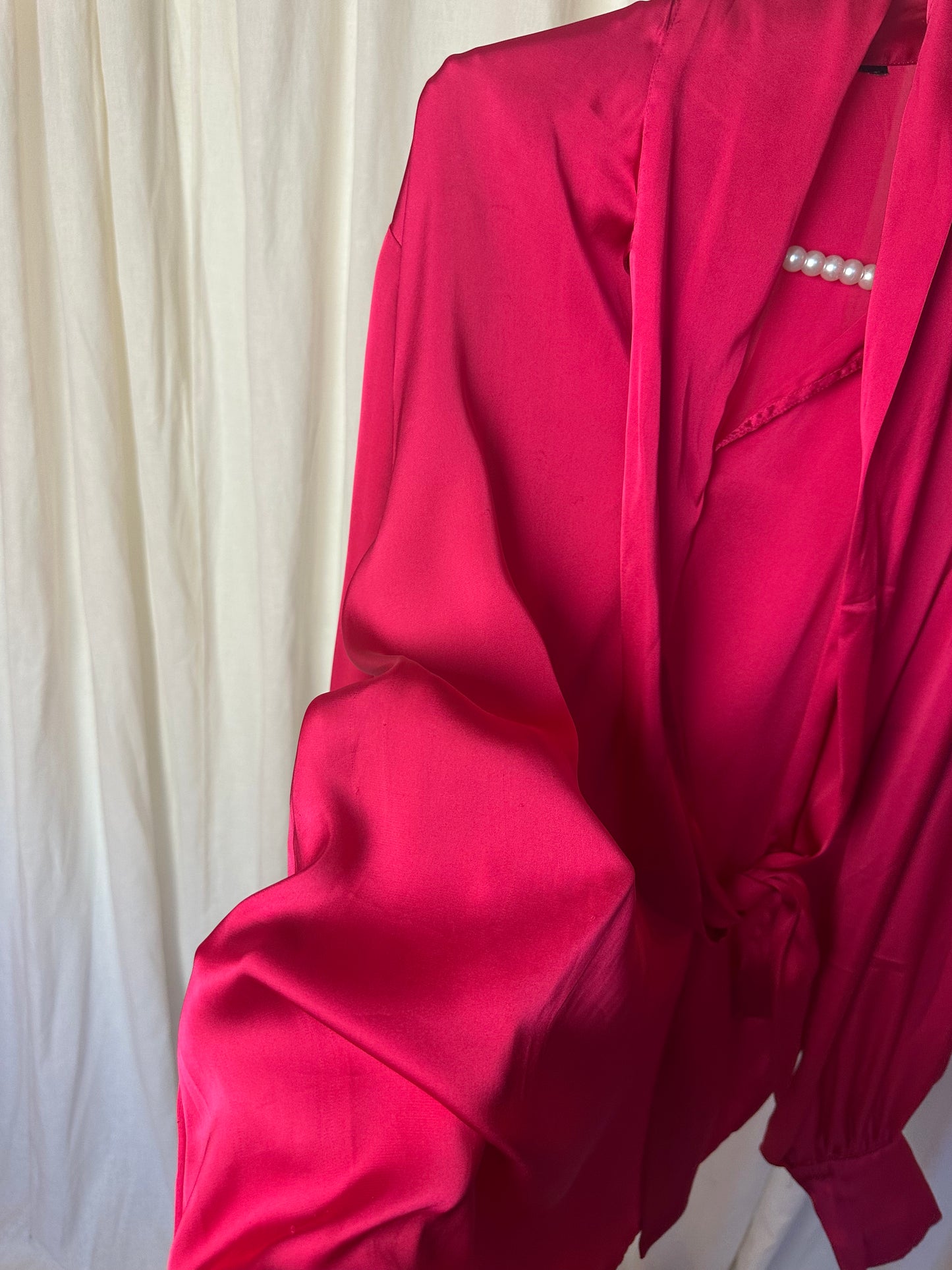 Blouse EkseptXFred van Leer fuchsia roze maat XL