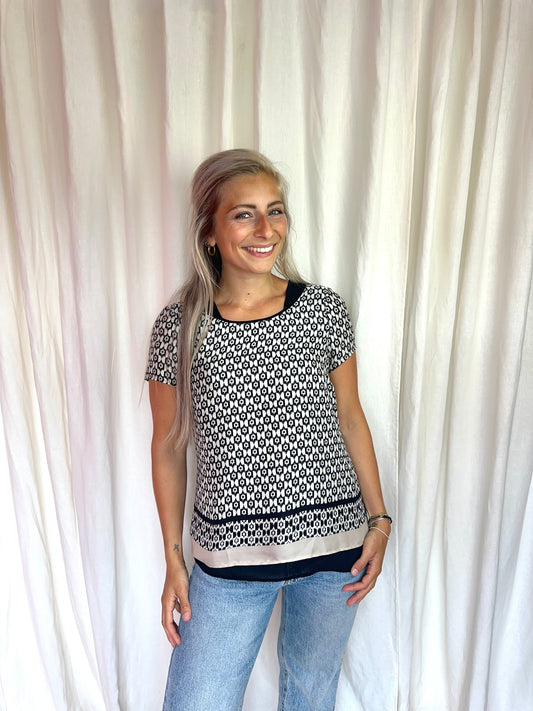 Blouse Expresso print maat 38
