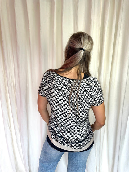 Blouse Expresso print maat 38