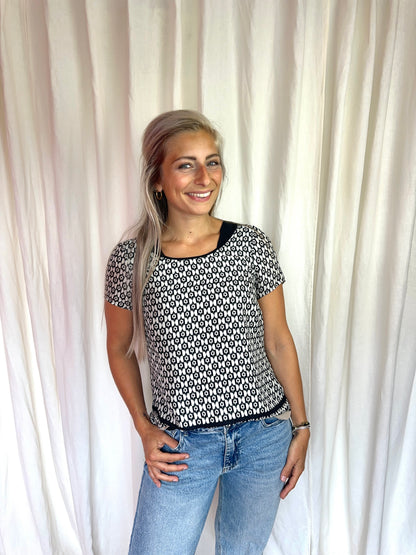 Blouse Expresso print maat 38