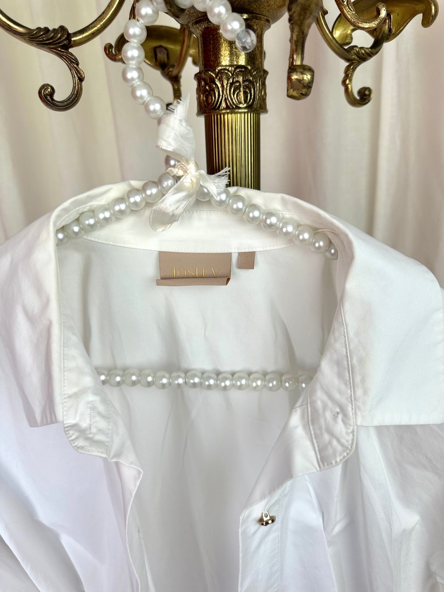 Blouse Josh V lang wit - Maat S
