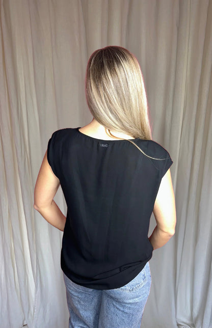 Blouse Liu Jo zwart,zilver maat M