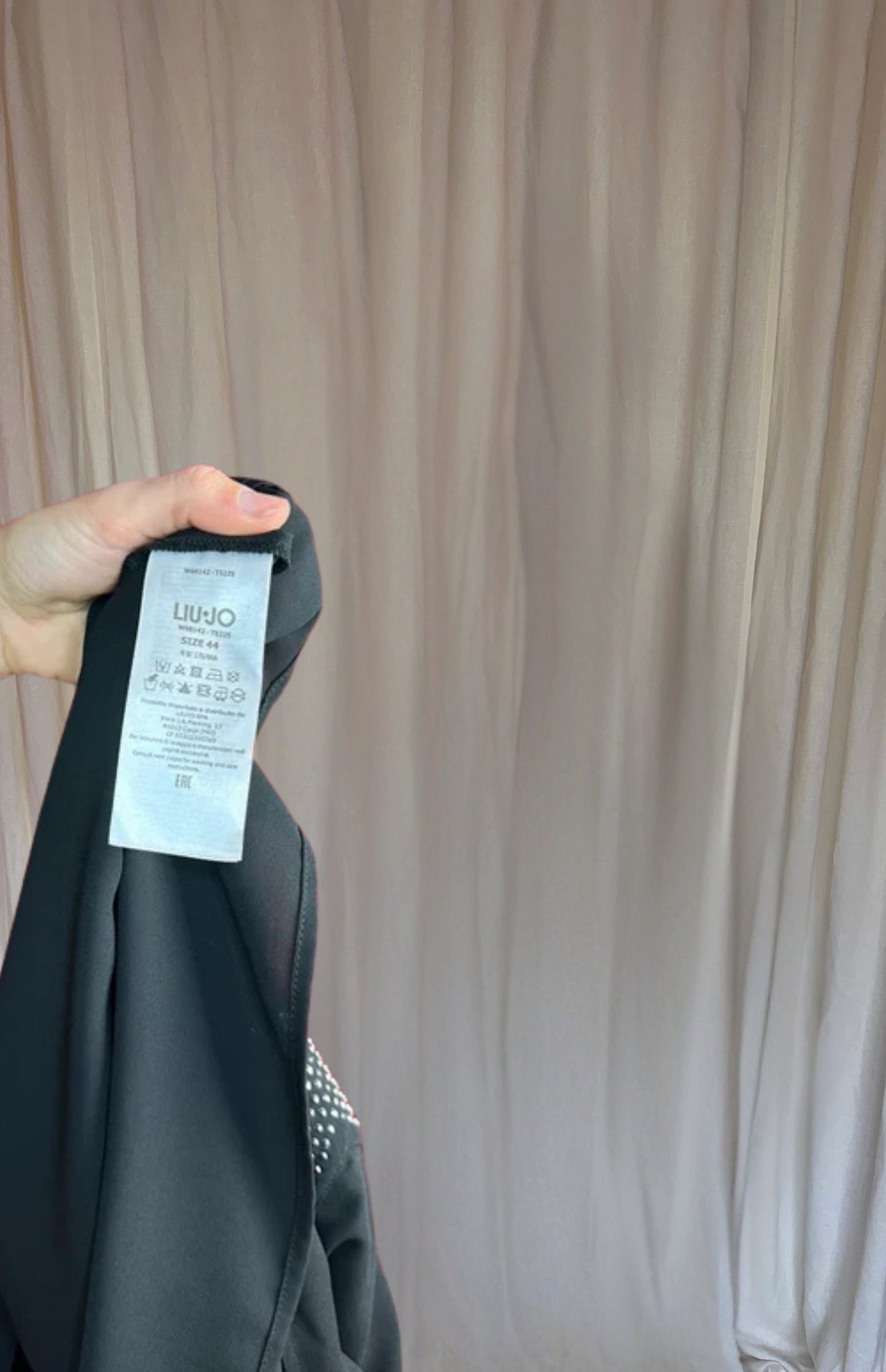 Blouse Liu Jo zwart,zilver maat M