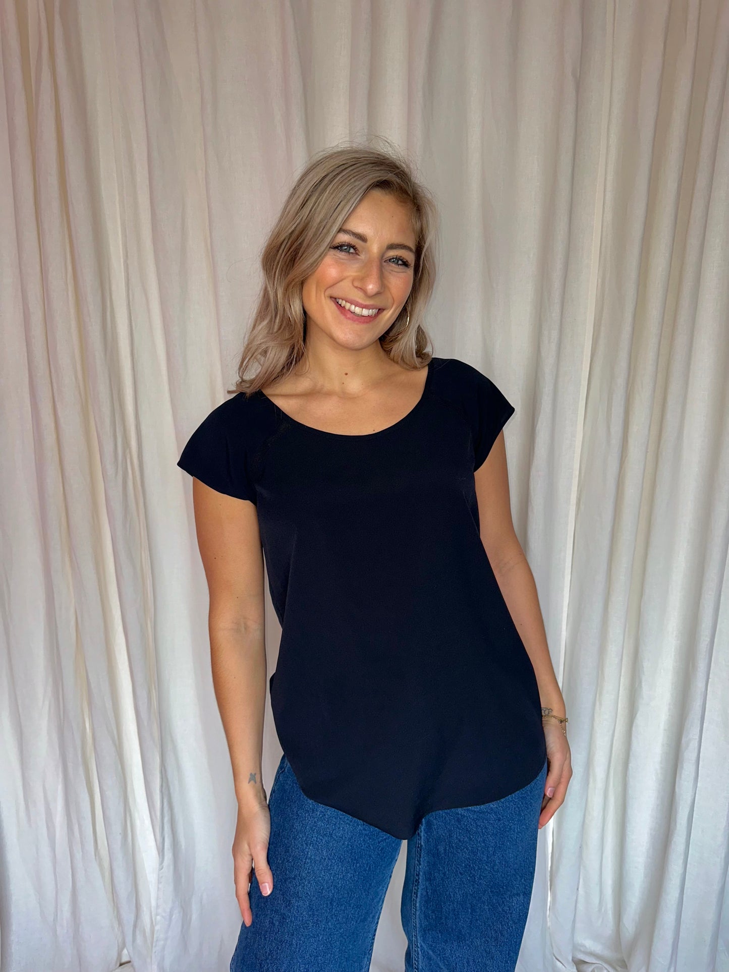 Blouse Maison Scotch zwart - Maat 4