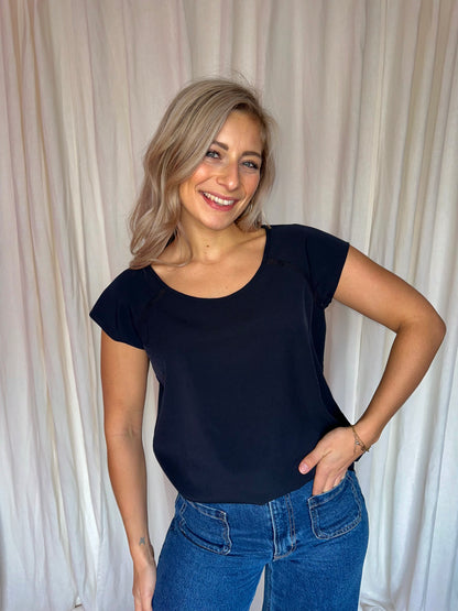 Blouse Maison Scotch zwart - Maat 4