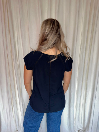 Blouse Maison Scotch zwart - Maat 4