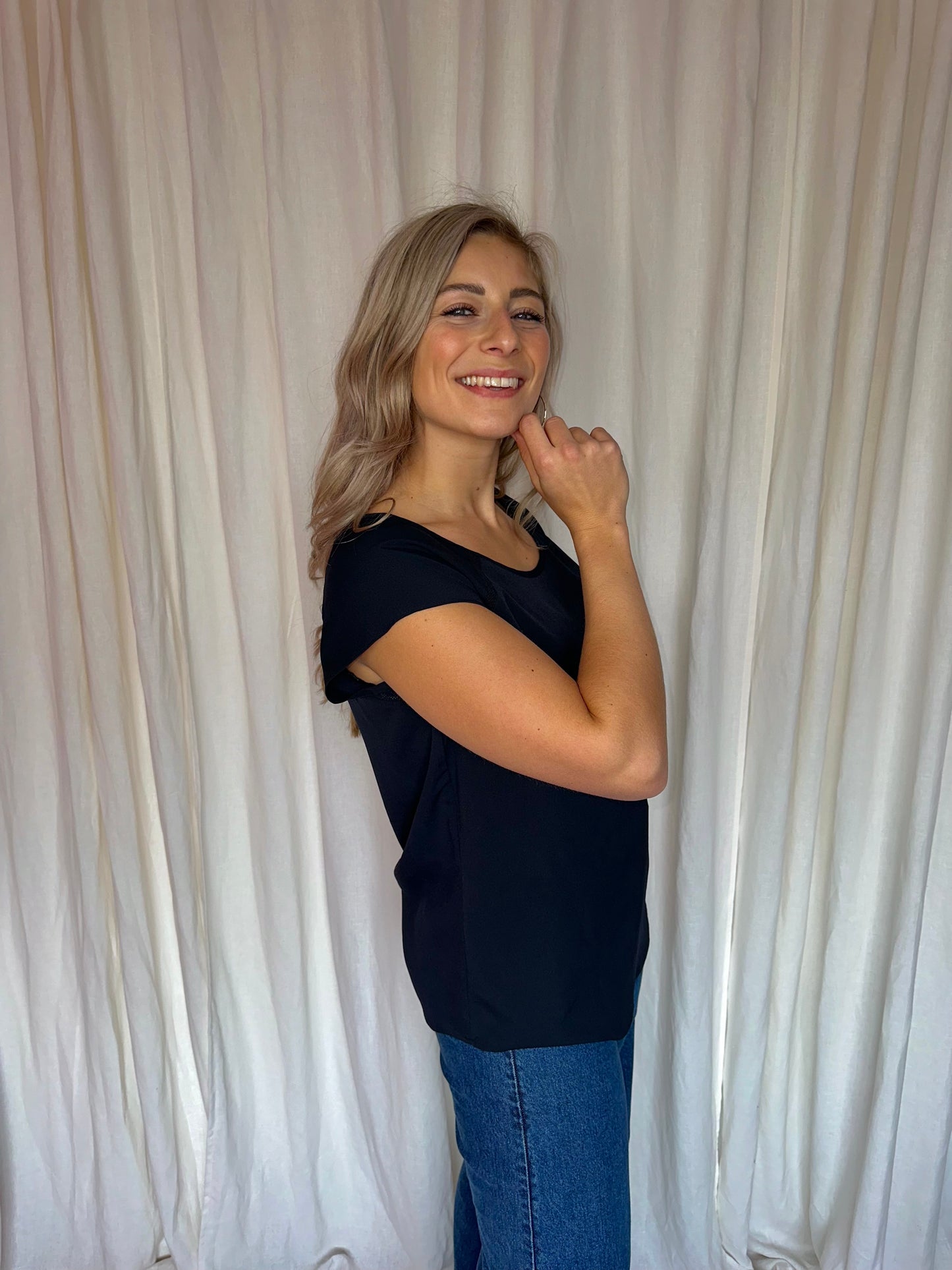 Blouse Maison Scotch zwart - Maat 4