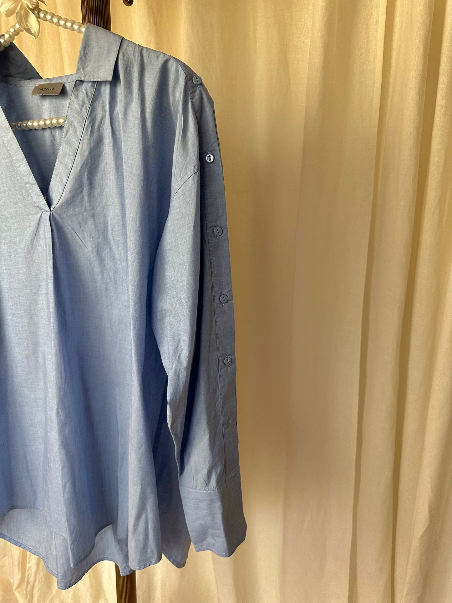 Blouse Marella lichtblauw - maat 36 (S)