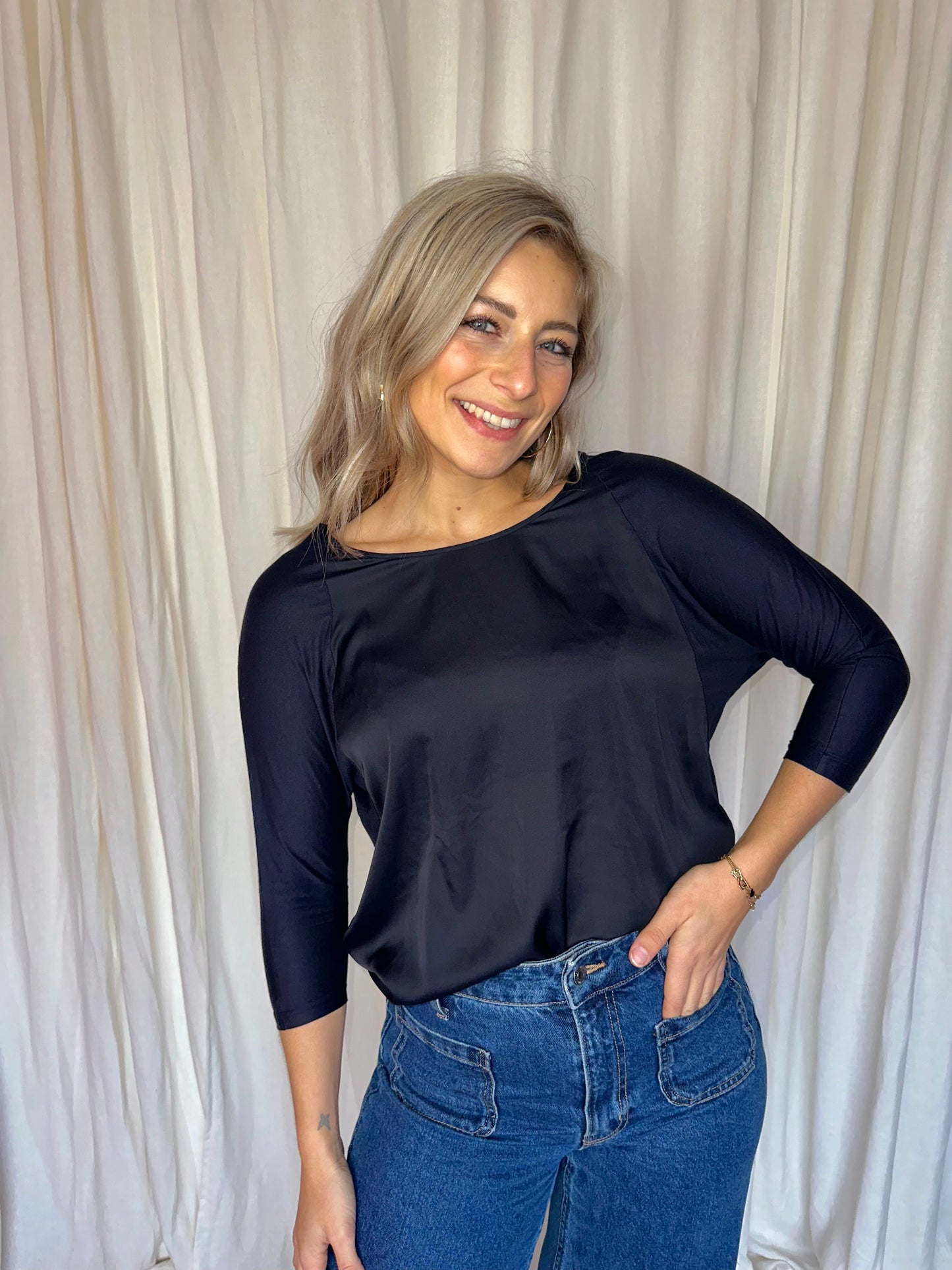 Blouse Michael Kors donkerblauw - Maat XXS