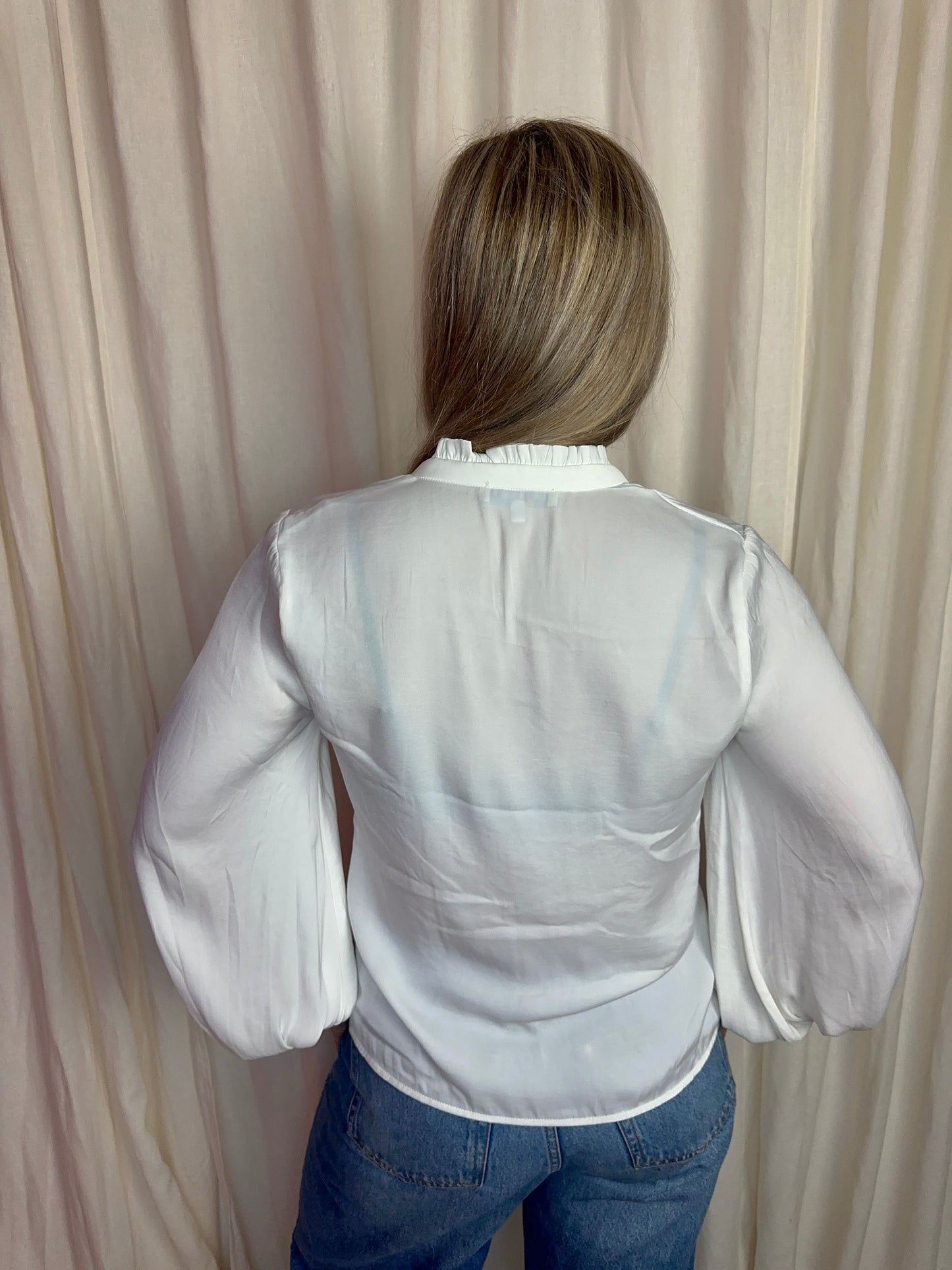 Blouse Morgan basic pofmouwen crème maat 38