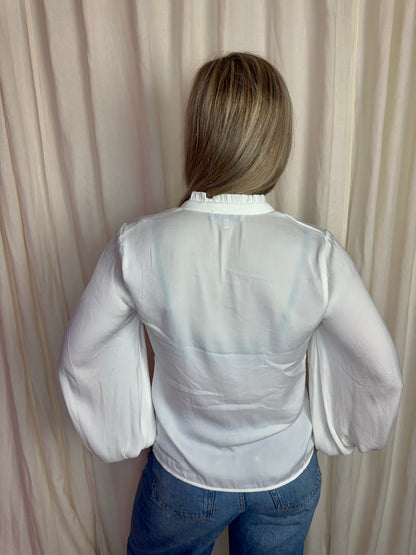 Blouse Morgan basic pofmouwen crème maat 38