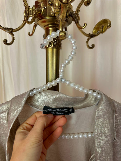 Blouse Musthaves By Elja beige,goud maat S/M