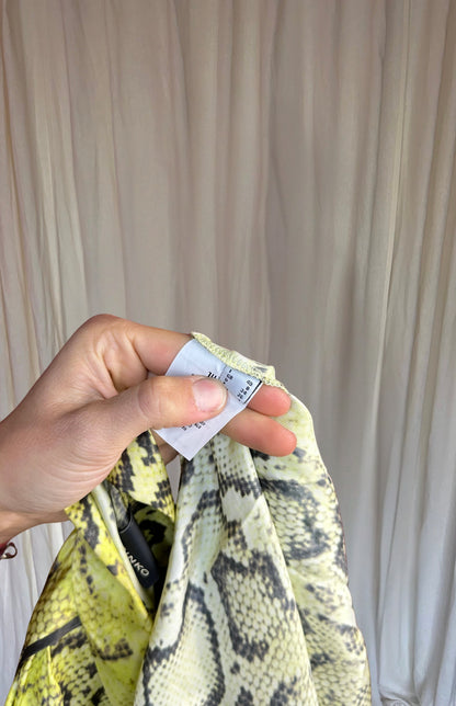 Blouse PINKO slangenprint geel maat XS