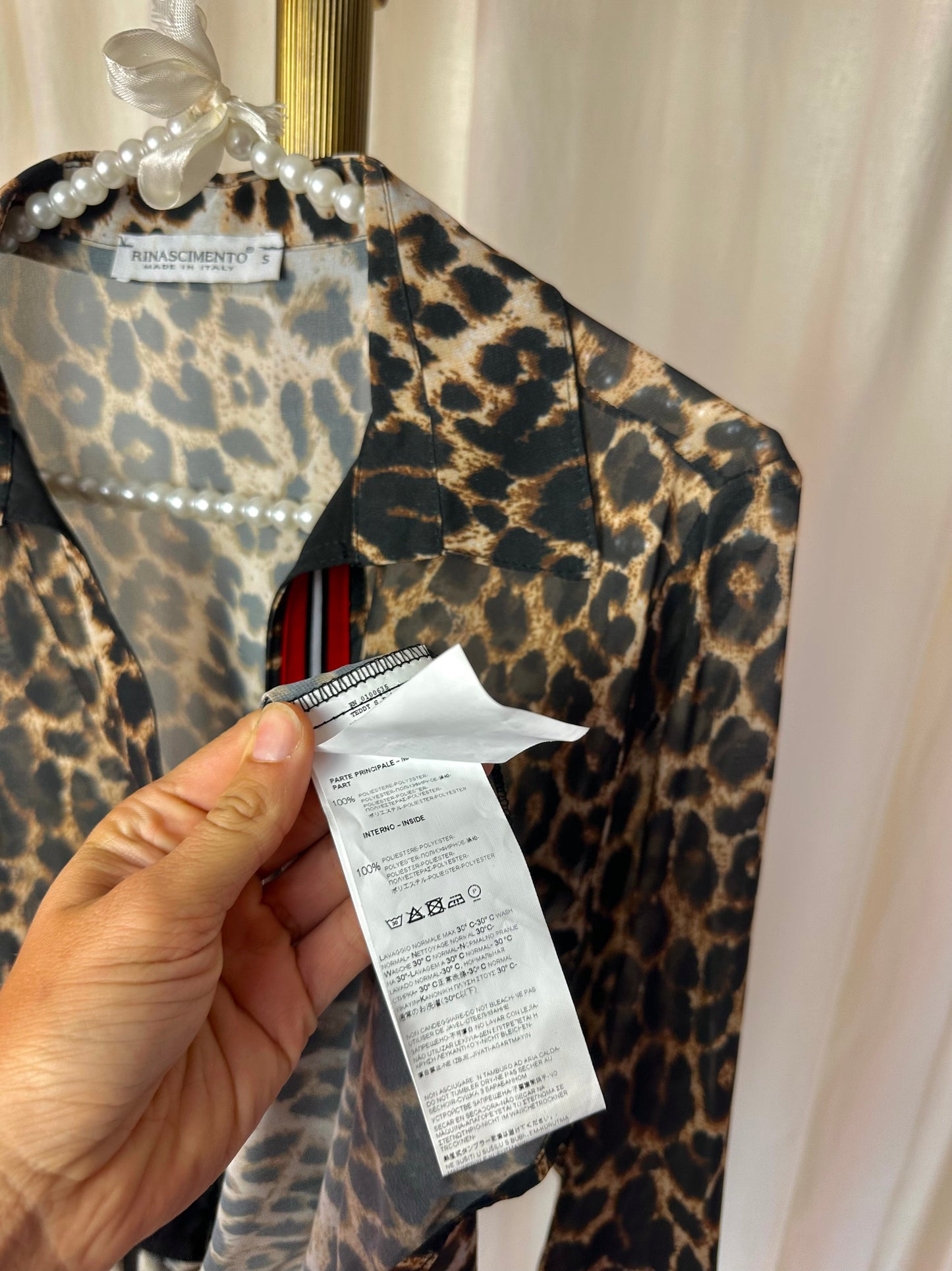 Blouse Rinascimento panterprint - Maat S (36)