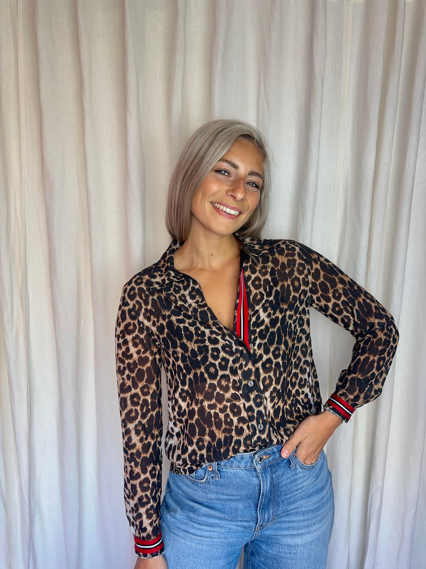 Blouse Rinascimento panterprint - Maat S (36)