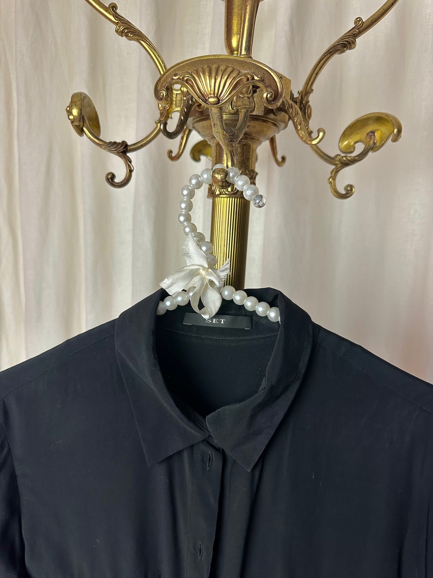 Blouse SET Fashion viscose zwart maat M