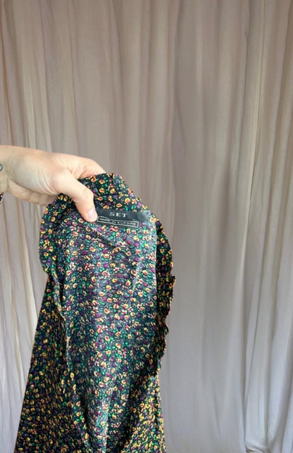 Blouse SET print zwart, meerkleurig maat S