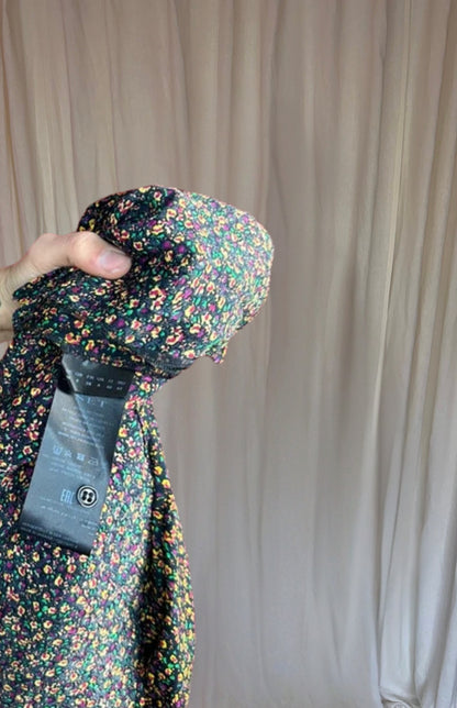 Blouse SET print zwart, meerkleurig maat S
