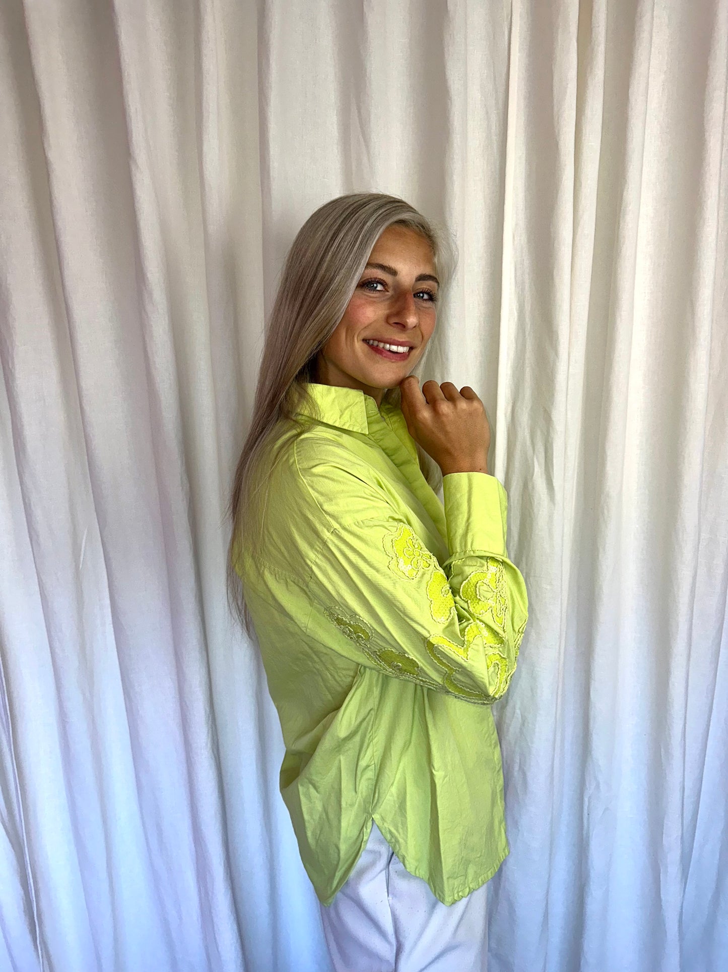 Blouse Shoeby lime groen maat XS/S