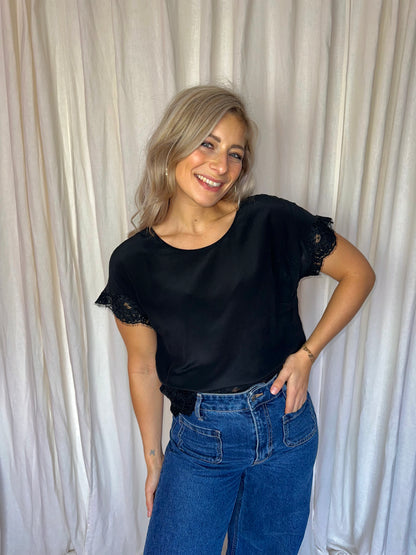Blouse Twinset zwart - Maat S