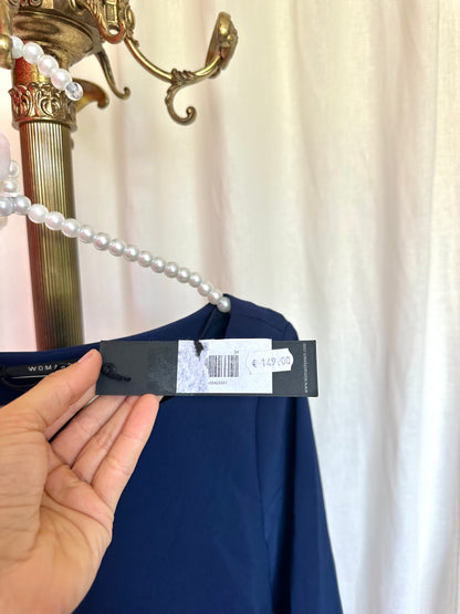 Blouse WomanBYEARN Kiki donkerblauw maat 34