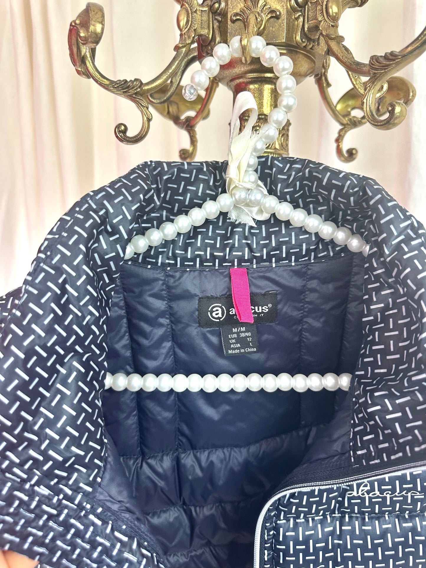 Bodywarmer Abacus donkerblauw,wit maat 38/40