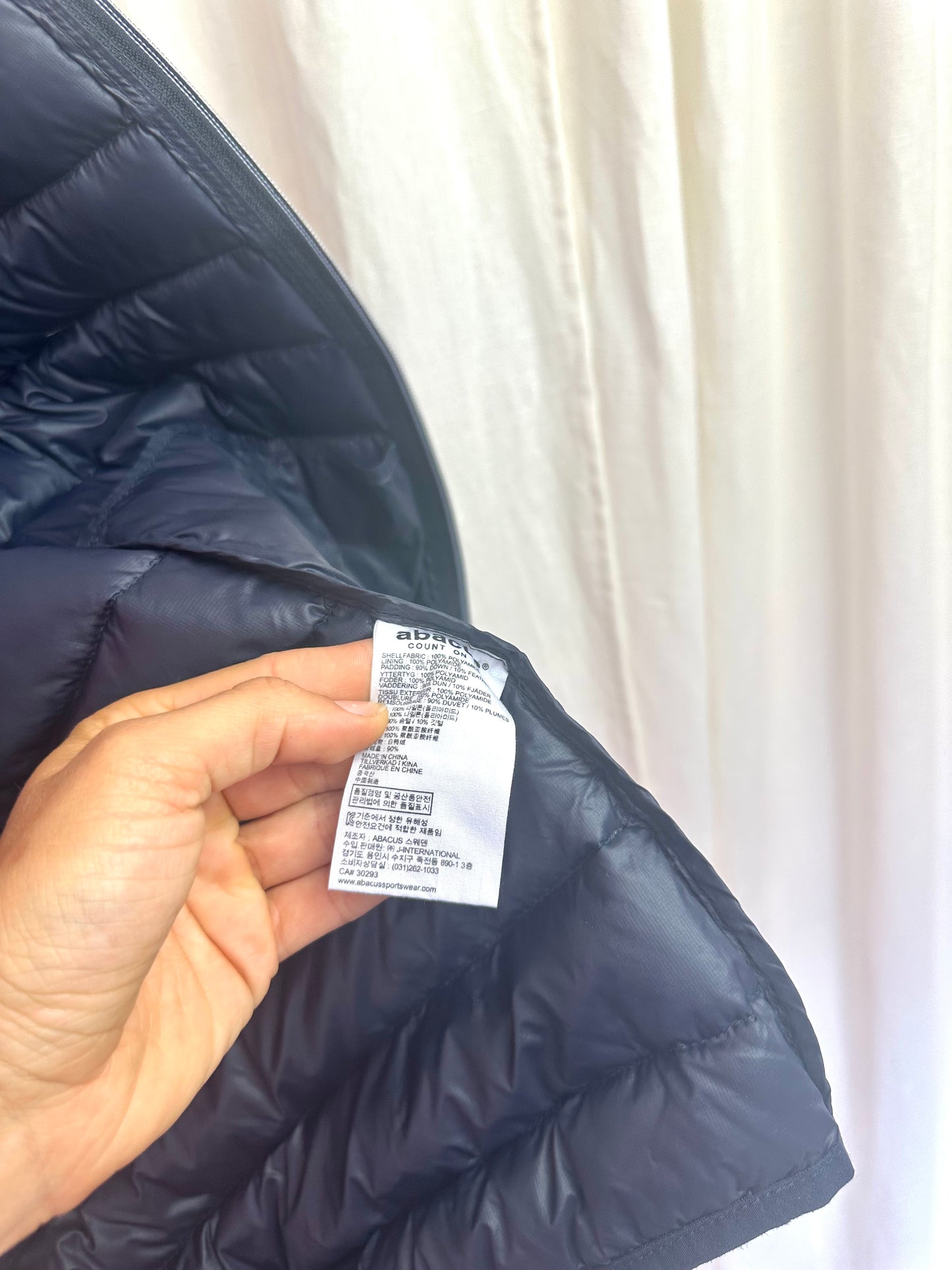 Bodywarmer Abacus donkerblauw,wit maat 38/40