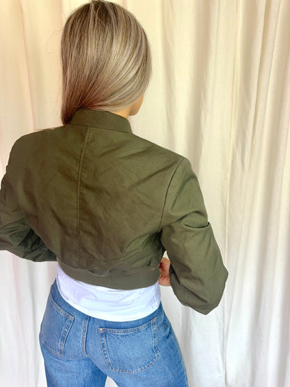 Bomber H&M legergroen maat XS
