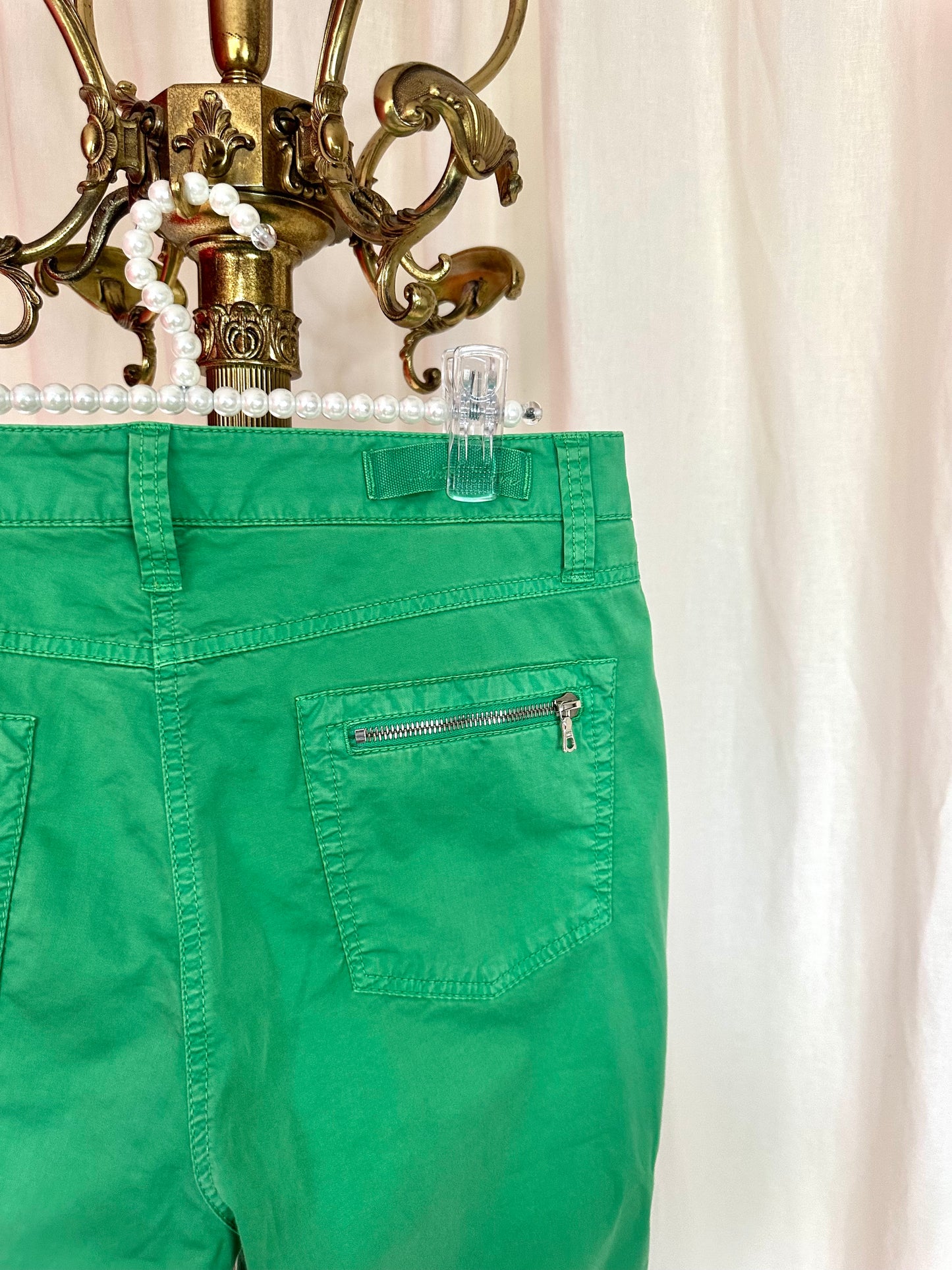 Broek Cambio capri groen maat 38