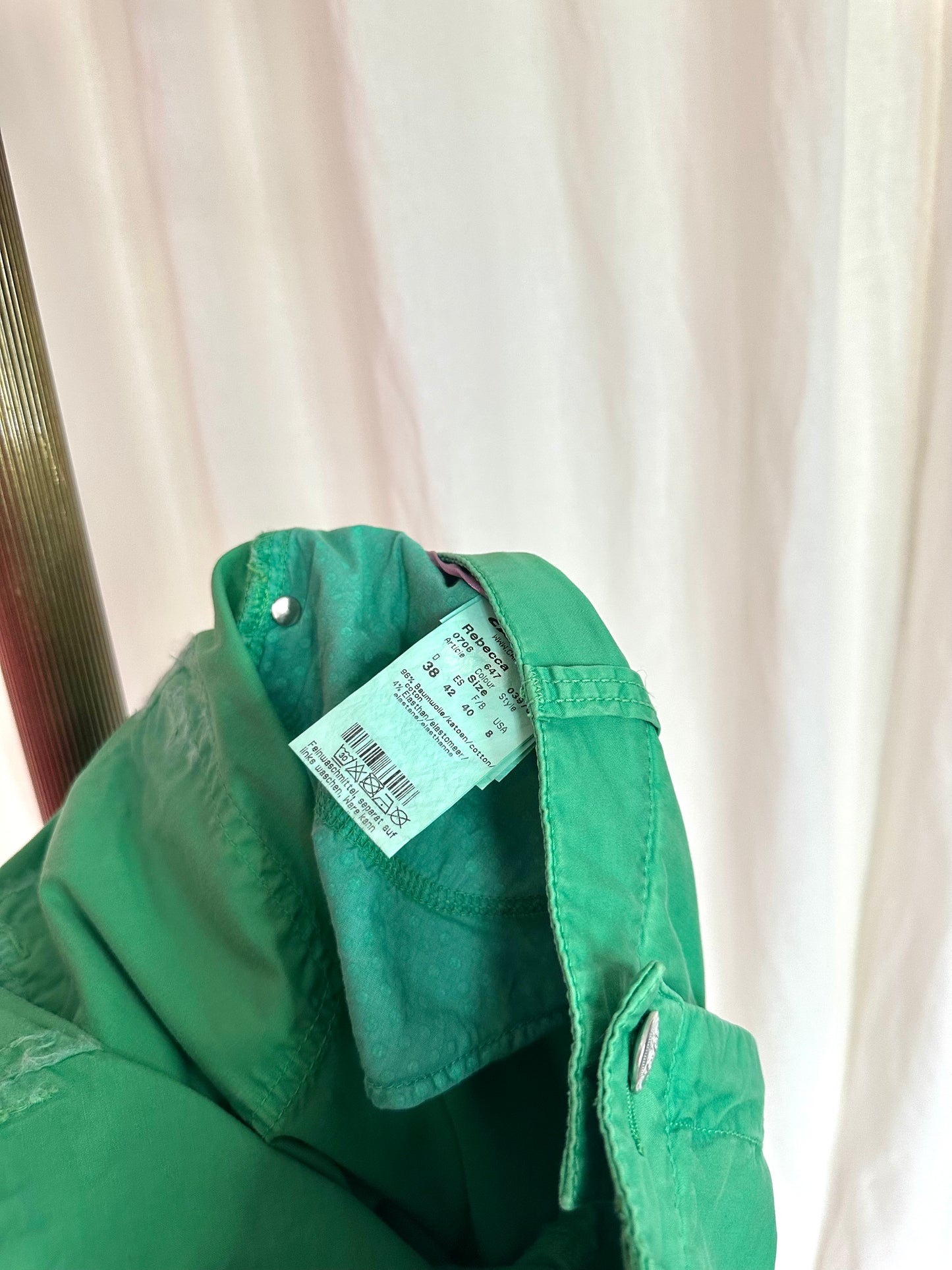 Broek Cambio capri groen maat 38