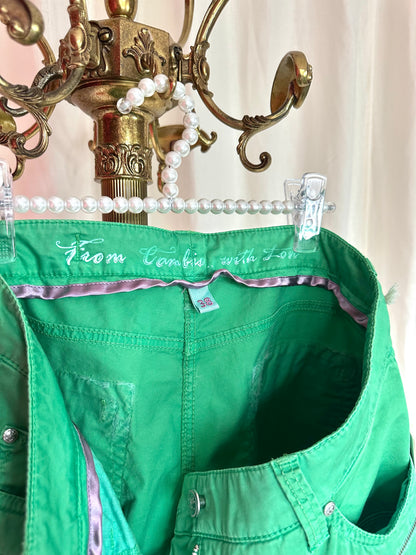 Broek Cambio capri groen maat 38
