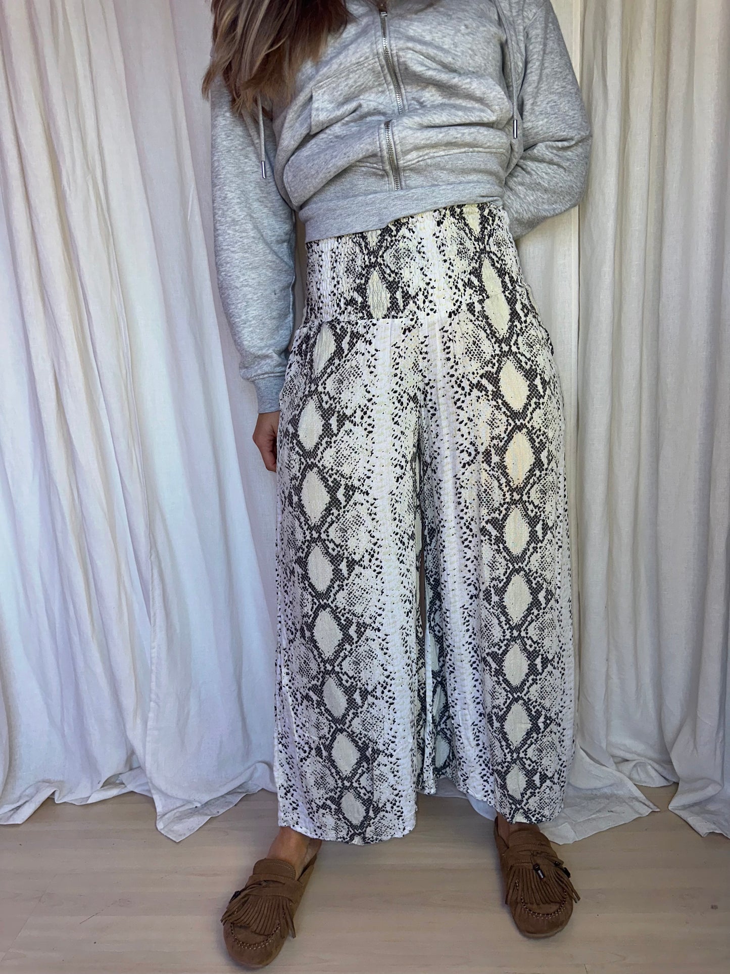 Broek Hot Lava slangenprint - Maat S/M