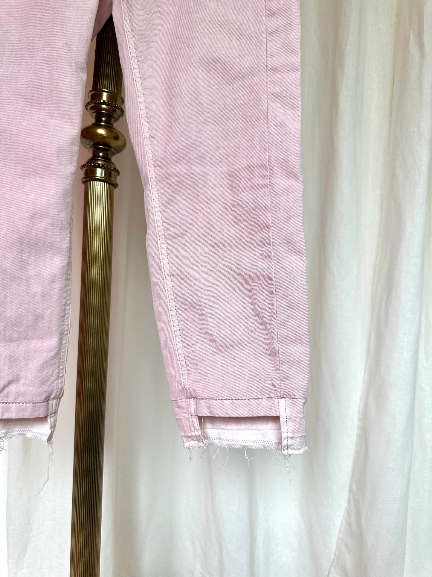 Broek Luisa Cerano denim lichtroze maat 40